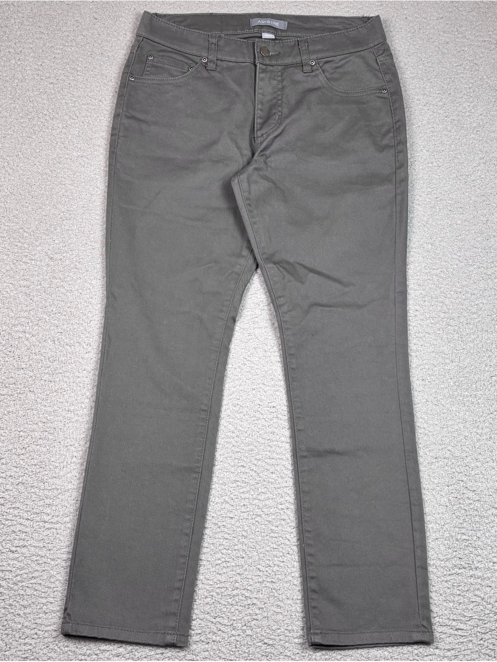Ash & Erie Jeans Men's Size 29 x 28 Gray Stretch Cotton 5 Pocket EUC